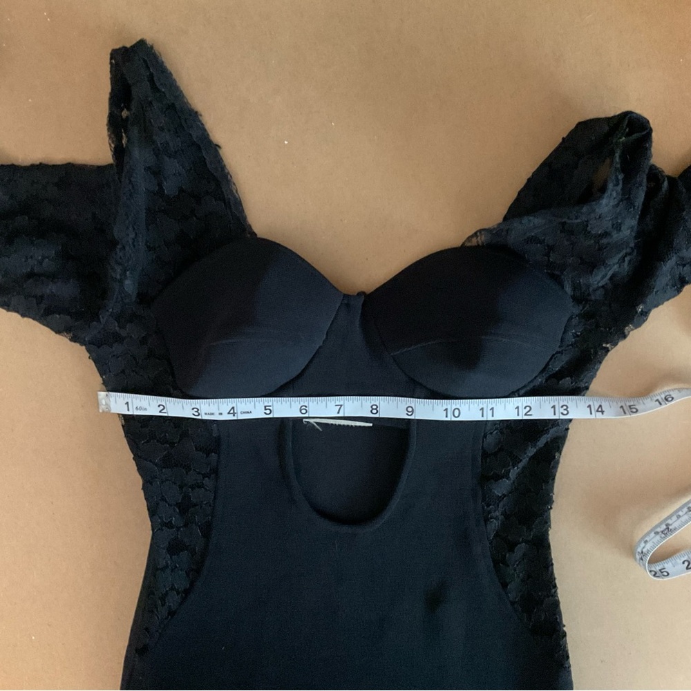 East Of Eden Black Lace Panel Bustier Dress XS-S - Picture 4 of 6